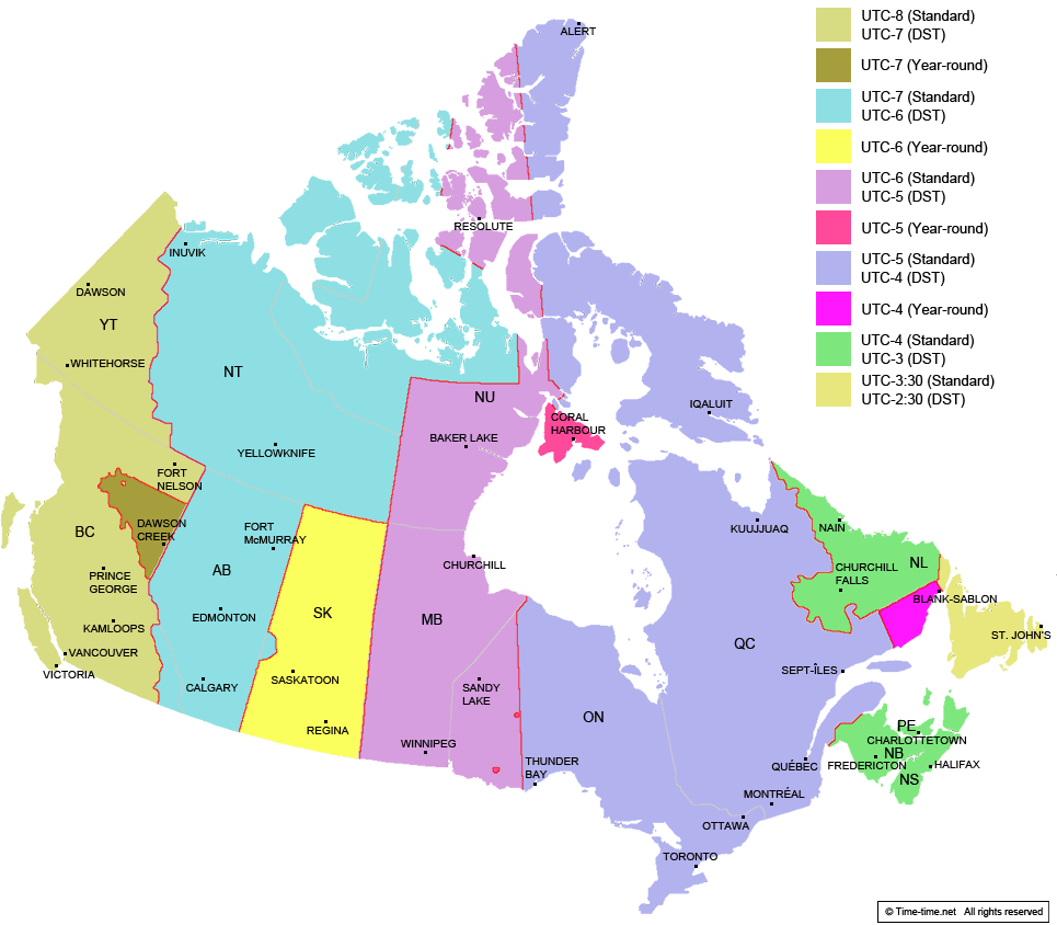 Canada Time Now Vancouver Time Now Calgary Time Now Winnipeg Time 