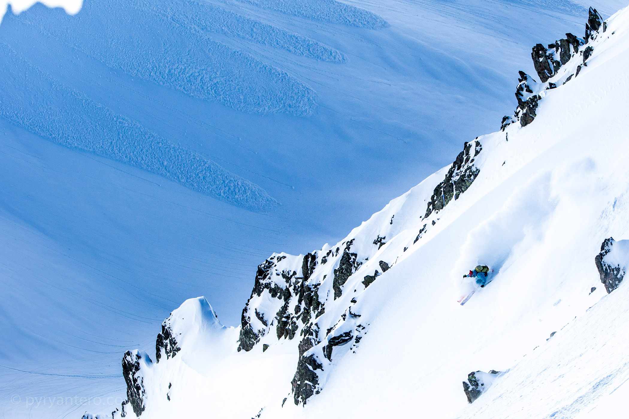Skiing the Alps with Volkl skies, Chamonix, Mont Blanc, France, © Pyry Antero Photography, Pyry Pietiläinen
