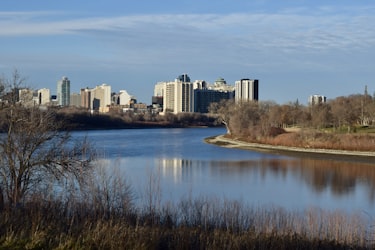 Downtown Winnipeg across the Red River